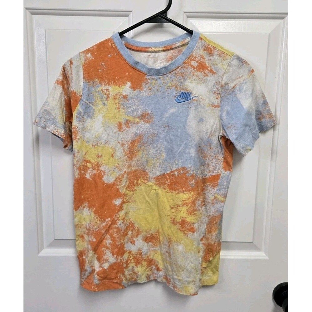The NIKE TEE Sky TIE DYE T-SHIRT Multicolor Youth Size L